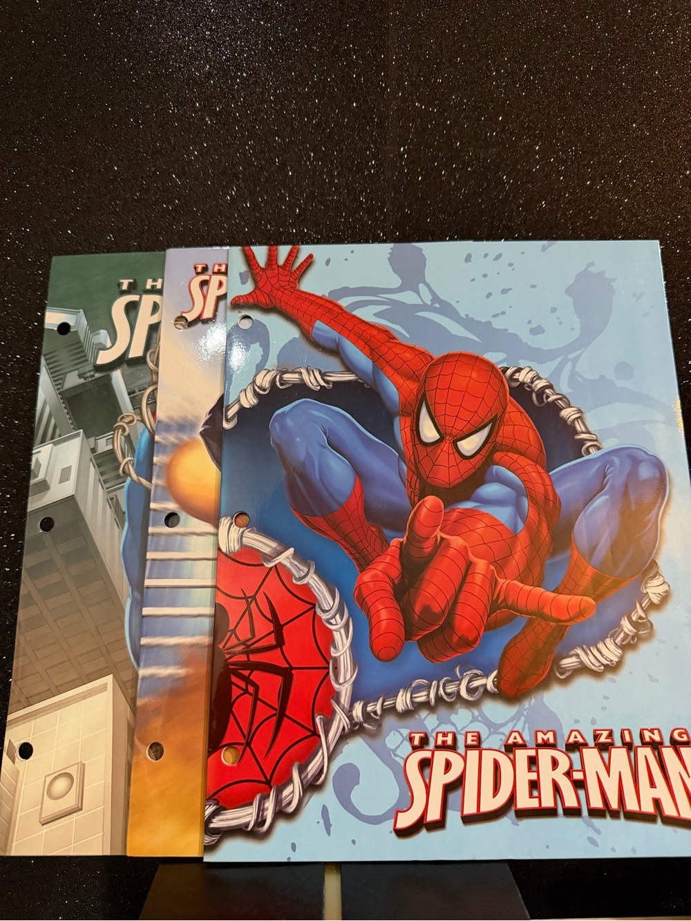 The Amazing Spider Man school folders (3)